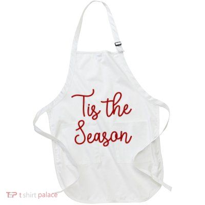 Tis The Season Family Matching Christmas Gift Full-Length Apron With Pockets