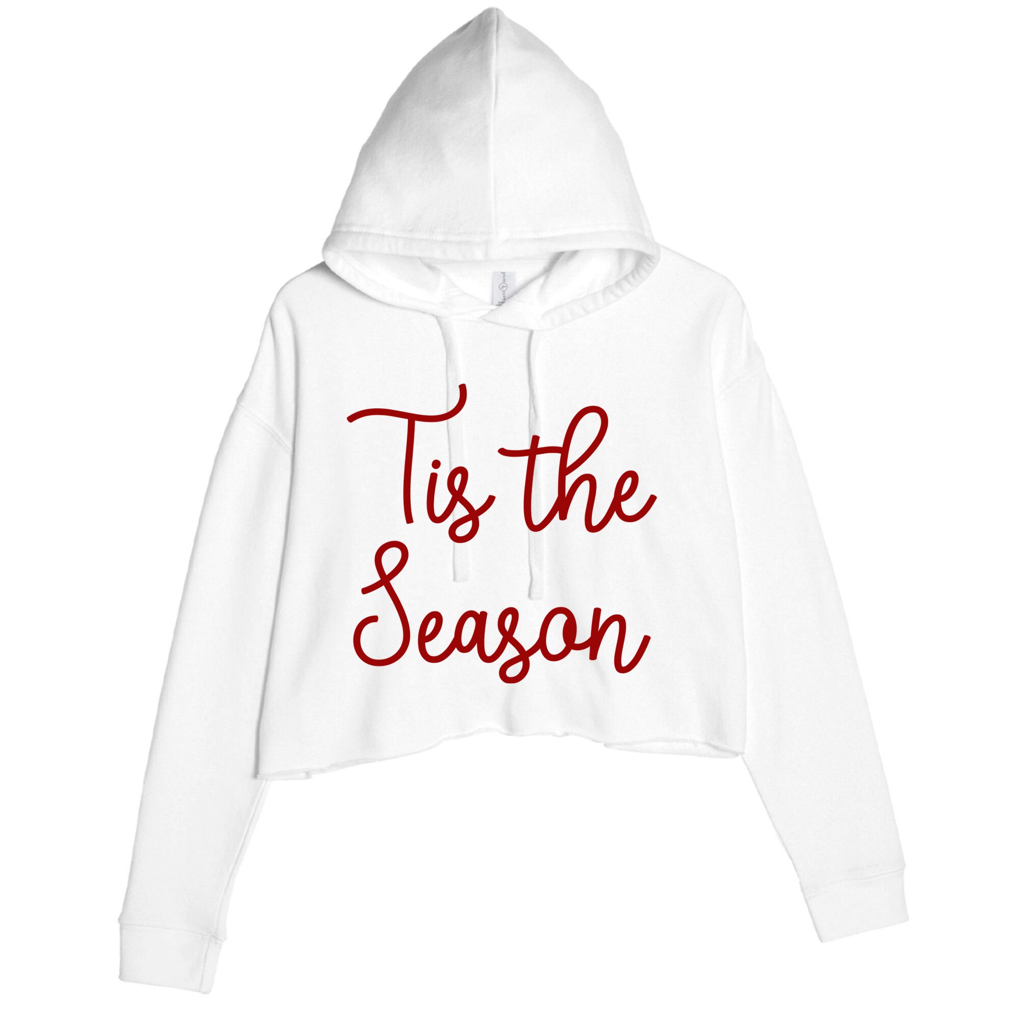 Tis The Season Family Matching Christmas Gift Crop Fleece Hoodie