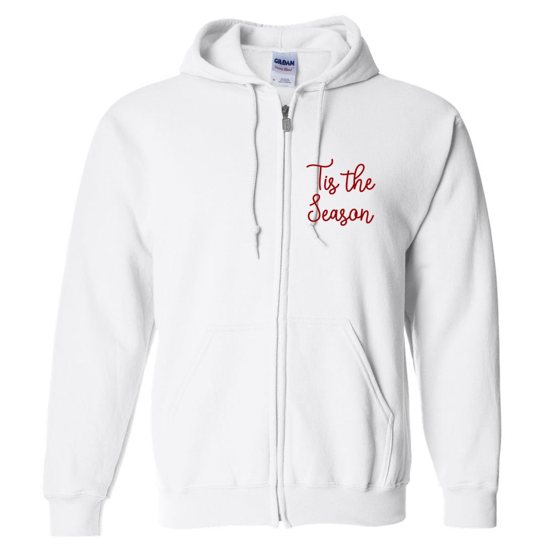 Tis The Season Family Matching Christmas Gift Full Zip Hoodie
