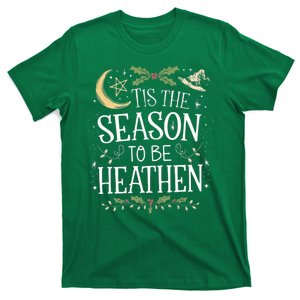 Tis The Season To Be Heathen Pagan Christmas Witch Winter T-Shirt