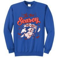 Tis' The Season Skeleton Ghost Retro Halloween Costume Party Cool Gift Sweatshirt