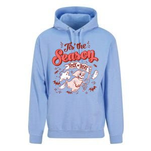 Tis' The Season Skeleton Ghost Retro Halloween Costume Party Cool Gift Unisex Surf Hoodie