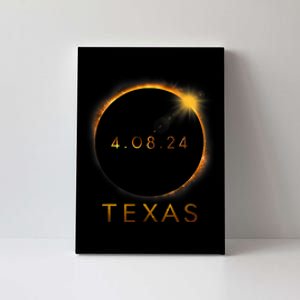 Texas Total Solar Eclipse April 8 2024 Texas Solar Eclipse Canvas