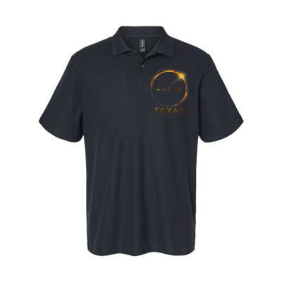 Texas Total Solar Eclipse April 8 2024 Texas Solar Eclipse Softstyle Adult Sport Polo