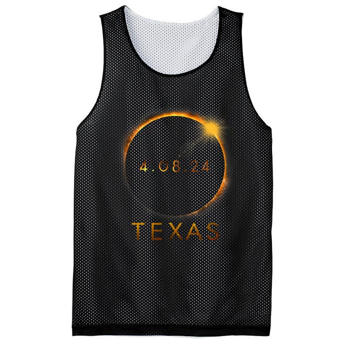 Texas Total Solar Eclipse April 8 2024 Texas Solar Eclipse Mesh Reversible Basketball Jersey Tank