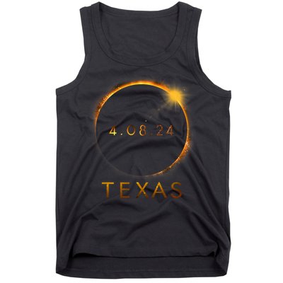 Texas Total Solar Eclipse April 8 2024 Texas Solar Eclipse Tank Top
