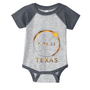 Texas Total Solar Eclipse April 8 2024 Texas Solar Eclipse Infant Baby Jersey Bodysuit