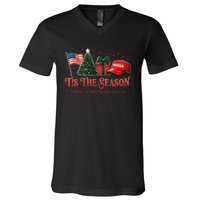 Tis The Season Trump Maga 2024 Make Christmas Great Again V-Neck T-Shirt