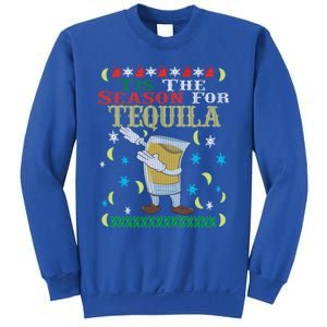 'Tis The Season For Tequila Dabbing Ugly Christmas Alcohol Meaningful Gift Sweatshirt