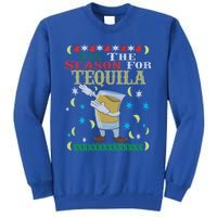 'Tis The Season For Tequila Dabbing Ugly Christmas Alcohol Meaningful Gift Sweatshirt