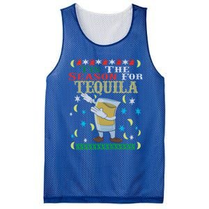 'Tis The Season For Tequila Dabbing Ugly Christmas Alcohol Meaningful Gift Mesh Reversible Basketball Jersey Tank