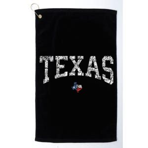 Texas Texas State Map Flag Platinum Collection Golf Towel