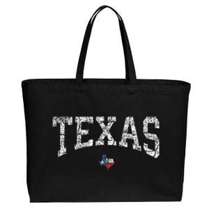 Texas Texas State Map Flag Cotton Canvas Jumbo Tote