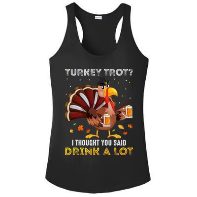 Turkey Trot Squad Running Drinking Thanksgiving Ladies PosiCharge Competitor Racerback Tank