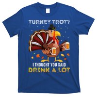 Turkey Trot Squad Running Drinking Thanksgiving T-Shirt