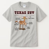 Texas TX SUV Funny Joke Longhorn Cattle Cow Tall T-Shirt