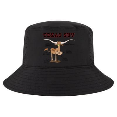 Texas TX SUV Funny Joke Longhorn Cattle Cow Cool Comfort Performance Bucket Hat