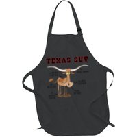 Texas TX SUV Funny Joke Longhorn Cattle Cow Apron