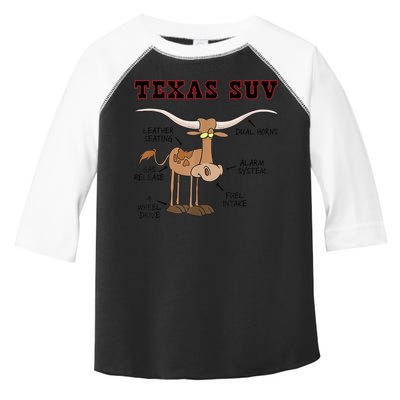 Texas TX SUV Funny Joke Longhorn Cattle Cow Toddler Fine Jersey T-Shirt
