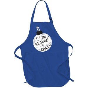 Tis The Season To Christmas Holiday Ornat Meaningful Gift Full-Length Apron With Pockets