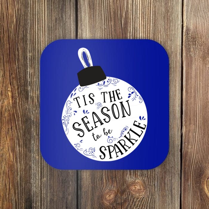 Tis The Season To Christmas Holiday Ornat Meaningful Gift Coaster