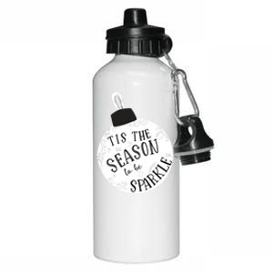 Tis The Season To Christmas Holiday Ornat Meaningful Gift Aluminum Water Bottle