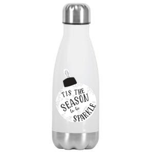 Tis The Season To Christmas Holiday Ornat Meaningful Gift Stainless Steel Insulated Water Bottle