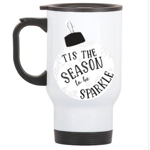 Tis The Season To Christmas Holiday Ornat Meaningful Gift Stainless Steel Travel Mug