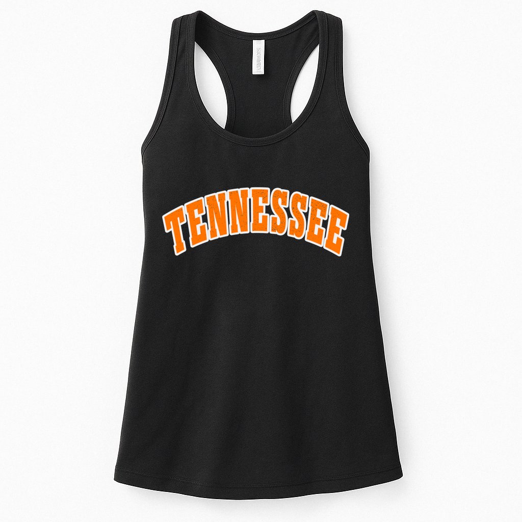 Tennessee TN Souvenir Football Baseball Sport Fans Womens Tank Top