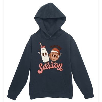 Tis The Season Cookie Milk Santa Hat Christmas Retro Xmas Meaningful Gift Urban Pullover Hoodie