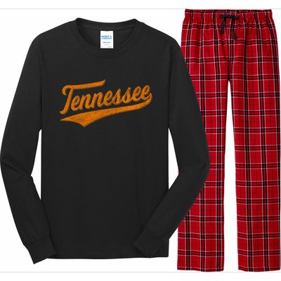 Tennessee TN Souvenir Football Baseball Sport Fans Long Sleeve Pajama Set