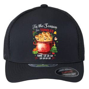 Tis The Season For Tamales Retro Mexican Food Holidays Flexfit Unipanel Trucker Cap