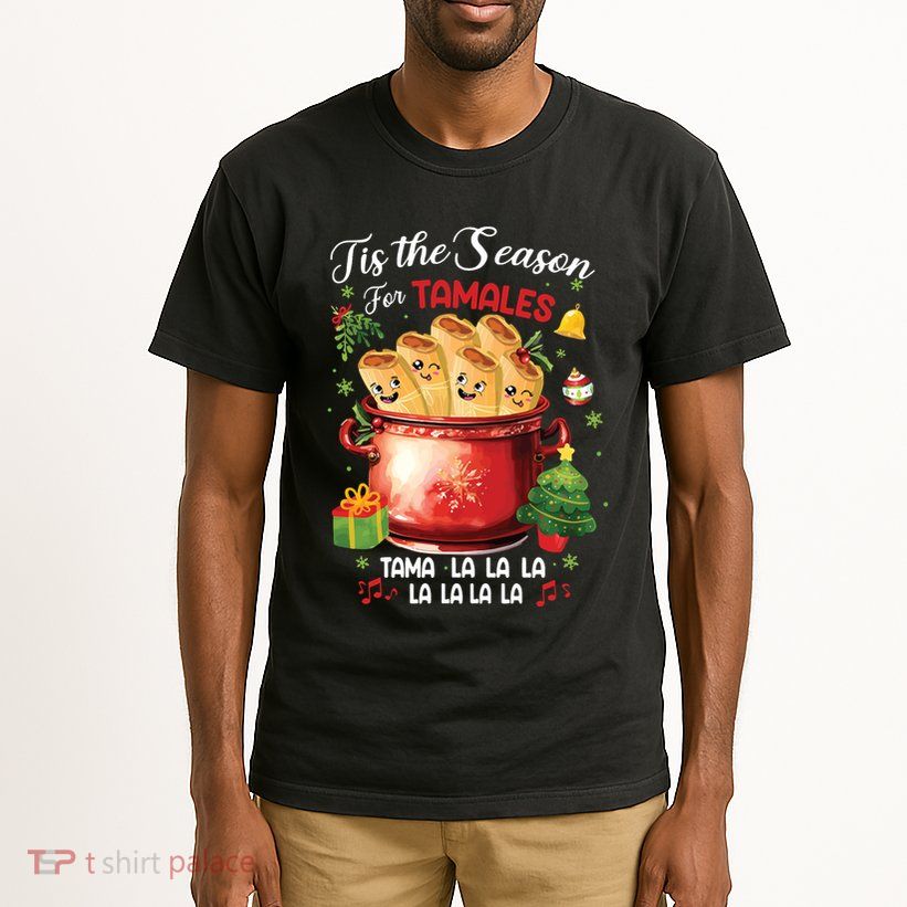 Tis The Season For Tamales Retro Mexican Food Holidays Tall T-Shirt