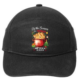 Tis The Season For Tamales Retro Mexican Food Holidays 7-Panel Snapback Hat