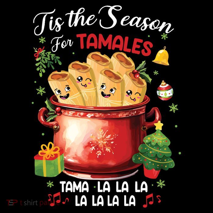 Tis The Season For Tamales Retro Mexican Food Holidays Poster