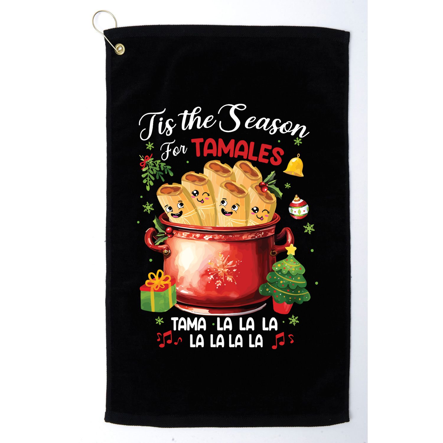 Tis The Season For Tamales Retro Mexican Food Holidays Golf Towel