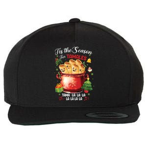 Tis The Season For Tamales Retro Mexican Food Holidays Wool Snapback Cap