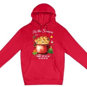 Tis The Season For Tamales Retro Mexican Food Holidays Premium Pullover Hoodie