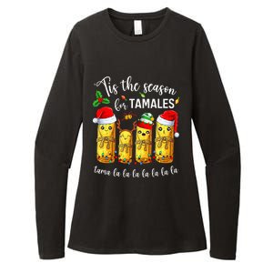 Tis The Season For Tamales Christmas Holiday Mexican Food  Womens CVC Long Sleeve Shirt