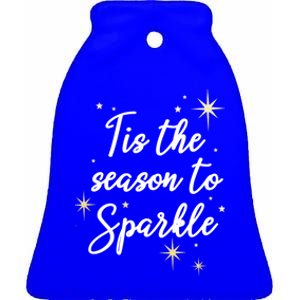 Tis The Season To Christmas Great Gift Ceramic Bell Ornament