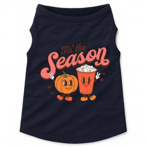 Tis The Season Pumpkin Spice Funny Fall Vibes Retro Doggie Tank