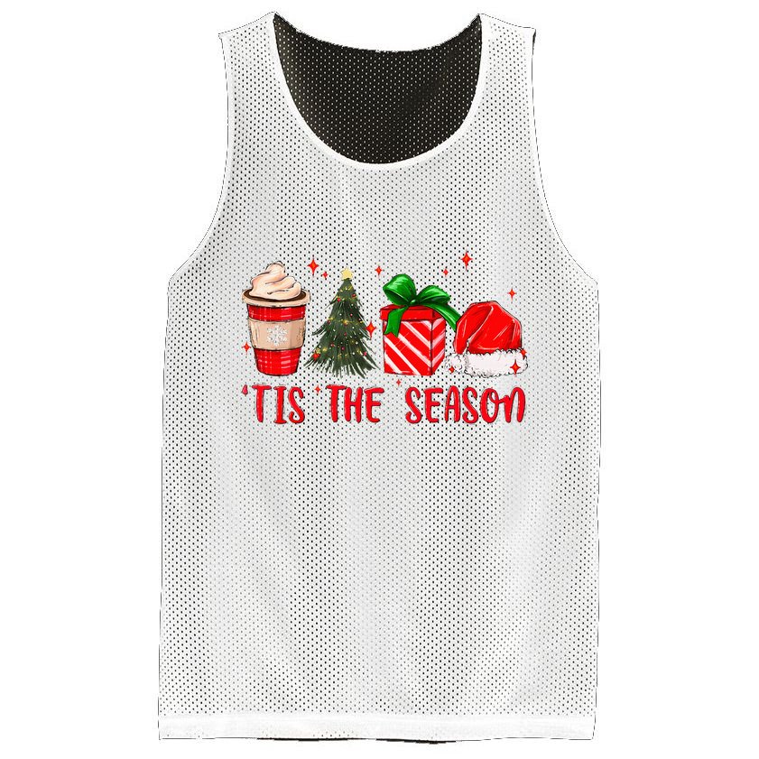 Tis The Season Christmas Vacation Merry Xmas Family Matching  Mesh Reversible Basketball Jersey Tank