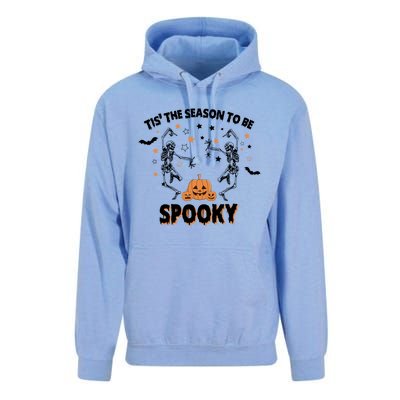 Tis' The Season Retro Halloween Cute Gift Dancing Skeletons Gift Unisex Surf Hoodie