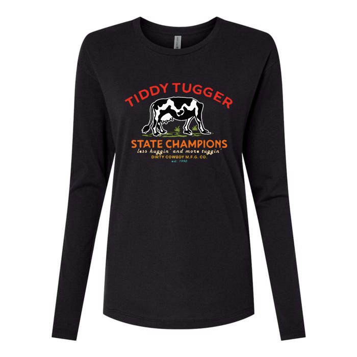 Tugger Tiddy State Champions Womens Cotton Relaxed Long Sleeve T-Shirt