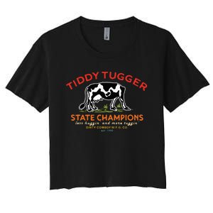 Tugger Tiddy State Champions Women's Crop Top Tee