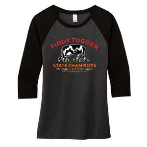 Tugger Tiddy State Champions Women's Tri-Blend 3/4-Sleeve Raglan Shirt