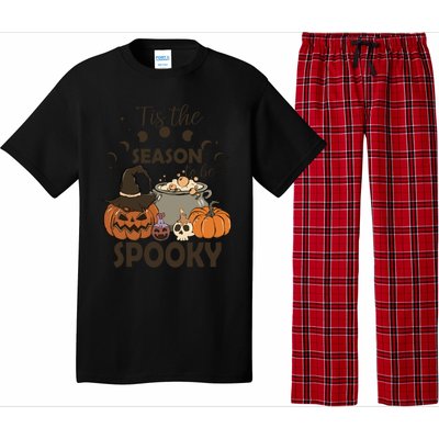 Tis The Season Retro Halloween Cute Ghost Gift Pajama Set