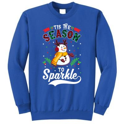 Tis The Season To Christmas Snow Xmas Party Gift Tall Sweatshirt