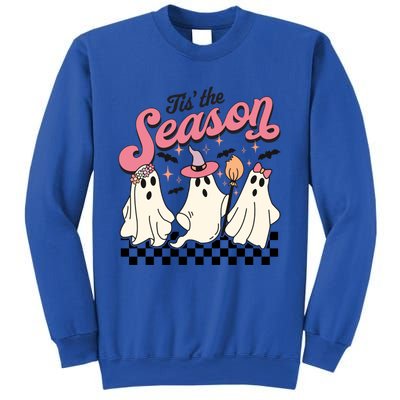 Tis The Season Retro Halloween Cute Ghost Gift Sweatshirt