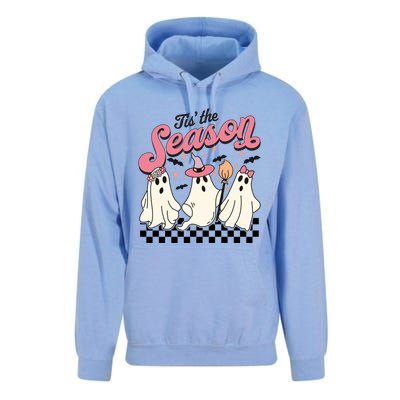 Tis The Season Retro Halloween Cute Ghost Gift Unisex Surf Hoodie